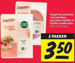 Boni Stegeman gerookte schouderham, gebraden kipfilet of kipfilet tuinkruiden aanbieding