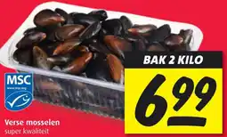Boni Verse mosselen aanbieding