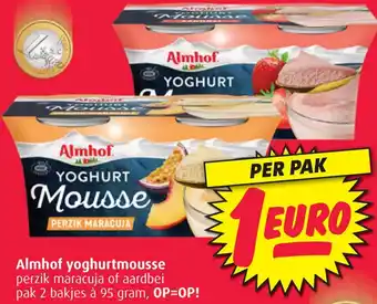 Boni Almhof yoghurtmousse aanbieding