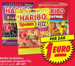 Boni Haribo konfekties, supermix of spenen f!zz aanbieding