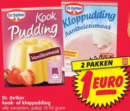 Boni Dr. Oetker kook of kloppudding aanbieding