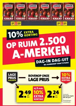 Boni Unox Knaks regular aanbieding