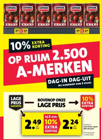 Boni Unox Knaks regular aanbieding