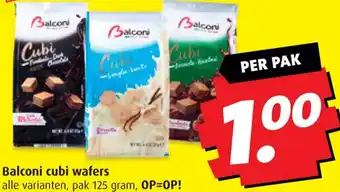 Boni Balconi cubi wafers aanbieding