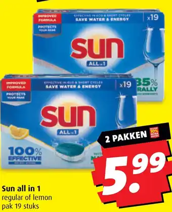 Boni Sun all in 1 aanbieding