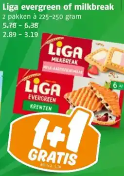 Poiesz Liga evergreen of milkbreak aanbieding