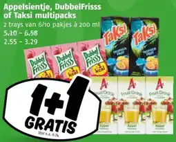 Poiesz Appelsientje, DubbelFrisss of Taksi multipacks aanbieding