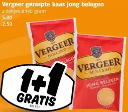 Poiesz Vergeer geraspte kaas jong belegen aanbieding