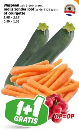 Poiesz Waspeen, radijs zonder loof of courgette aanbieding