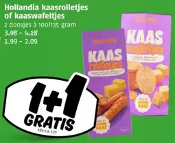 Poiesz Hollandia kaasrolletjes of kaaswafeltjes aanbieding