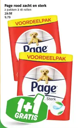 Poiesz Page rood zacht en sterk aanbieding