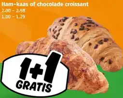 Poiesz Ham-kaas of chocolade croissant aanbieding