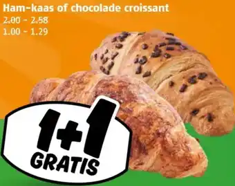 Poiesz Ham-kaas of chocolade croissant aanbieding