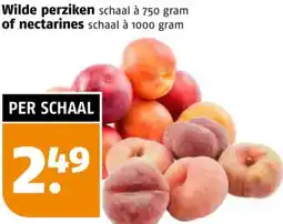 Poiesz Wilde perziken of nectarines aanbieding