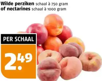 Poiesz Wilde perziken of nectarines aanbieding