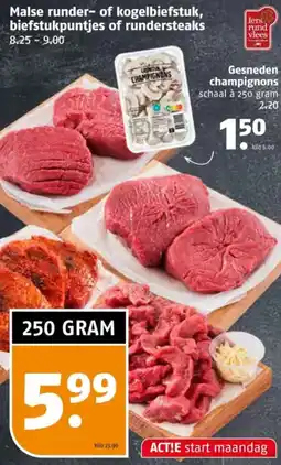 Poiesz Malse runder of kogelbiefstuk, biefstukpuntjes of rundersteaks aanbieding