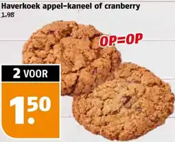 Poiesz Haverkoek appel-kaneel of cranberry aanbieding