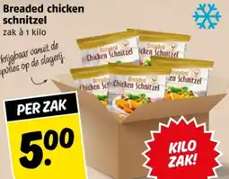 Poiesz Breaded chicken schnitzel aanbieding