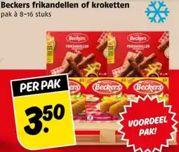 Poiesz Beckers frikandellen of kroketten aanbieding