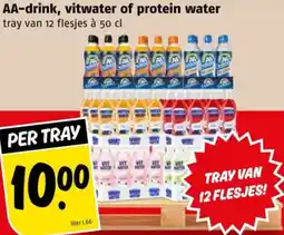 Poiesz AA-drink, vitwater of protein water aanbieding