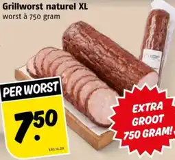 Poiesz Grillworst naturel XL aanbieding