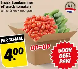 Poiesz Snack komkommer of snack tomaten aanbieding