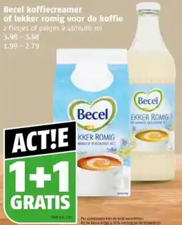 Poiesz Becel koffiecreamer of lekker romig voor de koffie aanbieding