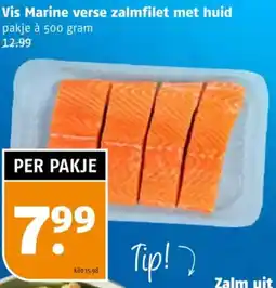 Poiesz Vis Marine verse zalmfilet met huid aanbieding
