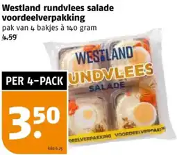 Poiesz Westland rundvlees salade voordeelverpakking aanbieding
