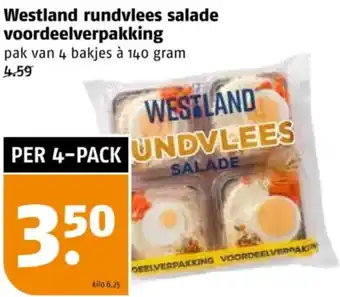 Poiesz Westland rundvlees salade voordeelverpakking aanbieding