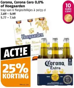 Poiesz Corona, Corona Cero 0.0% of Hoegaarden aanbieding
