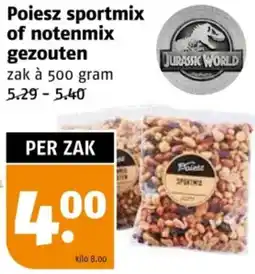 Poiesz Poiesz sportmix of notenmix gezouten aanbieding