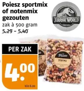 Poiesz Poiesz sportmix of notenmix gezouten aanbieding