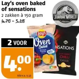 Poiesz Lay's oven baked of sensations aanbieding