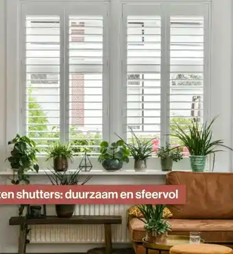 Roobol Houten shutters: duurzaam en sfeervol aanbieding