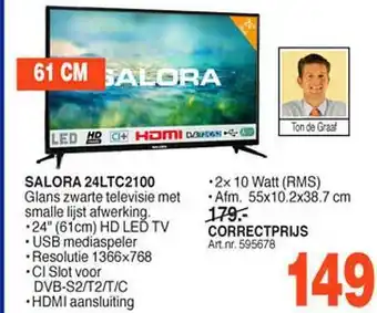 Correct Salora 24ltc2100 aanbieding