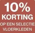Roobol OP EEN SELECTIE VLOERKLEDEN aanbieding