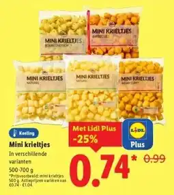 Lidl Koeling Mini krieltjes aanbieding