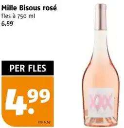 Poiesz Mille Bisous rosé aanbieding