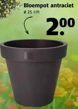 Poiesz Bloempot antraciet aanbieding