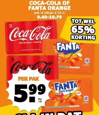Coop Coca-cola of FANTA orange aanbieding