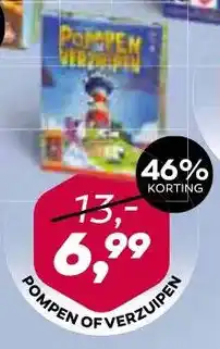 Coop Pompen of verzuipen aanbieding