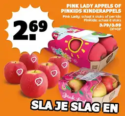 Coop Pink lady appels of pinkids kinderappels aanbieding