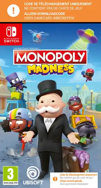 Bol.com Monopoly Madness - Switch - Code in box aanbieding