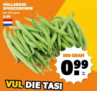 Coop Hollandse sperziebonen aanbieding