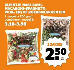 Coop Kleintje nasi-bami macaroni-spaghetti wok- en of roerbakgroenten aanbieding
