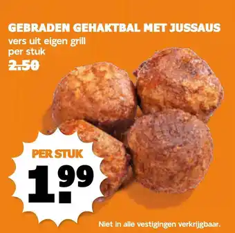 Coop Gebraden gehaktbal met jussaus aanbieding