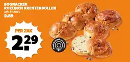 Coop Boonacker rozijnen krentenbollen aanbieding