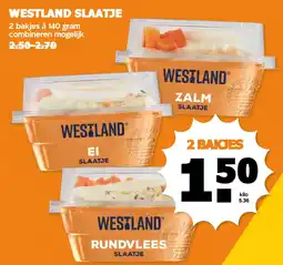 Coop Westland slaatje aanbieding