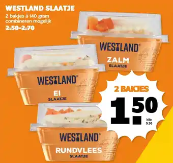 Coop Westland slaatje aanbieding